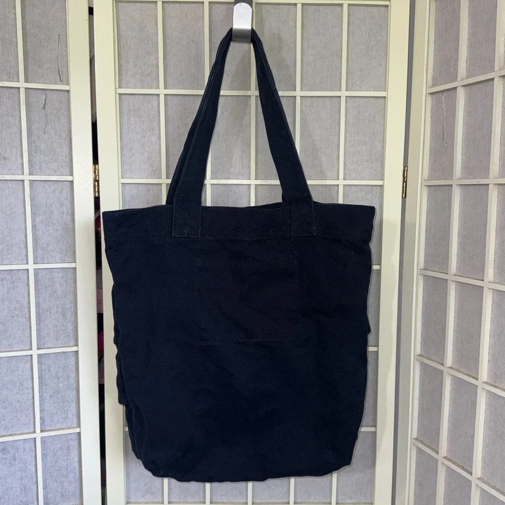Vintage Y2K Hollister California Navy Blue Skirt Book Canvas Seagull Tote Bag - Picture 2 of 15